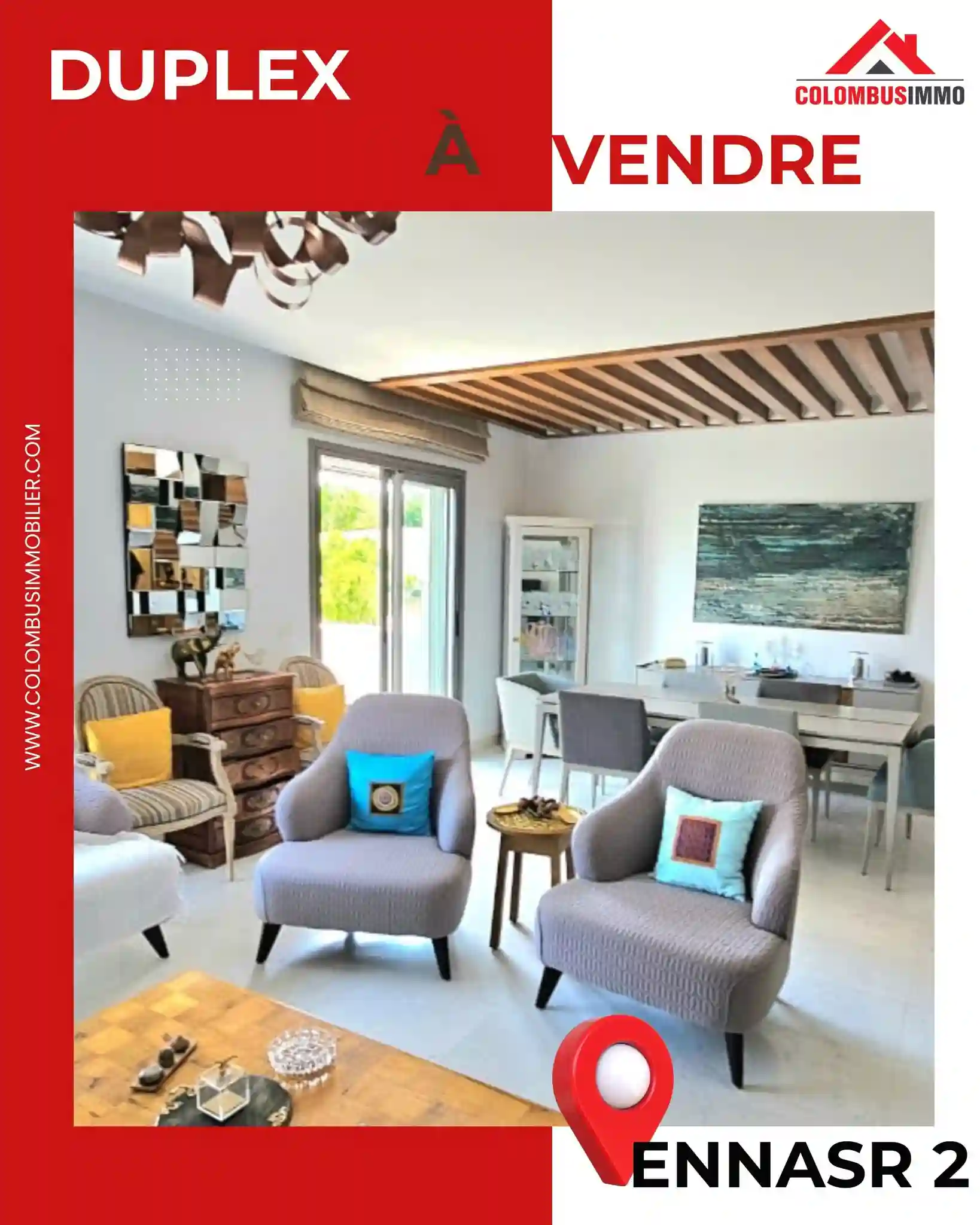 Duplex à Ennaser 2 à Cite Ennasr 2 - Vue 3