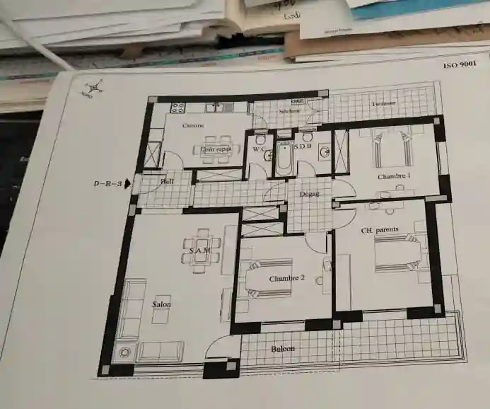 Soukra Golf vnt s3 136 m2 à La Soukra - Vue 3