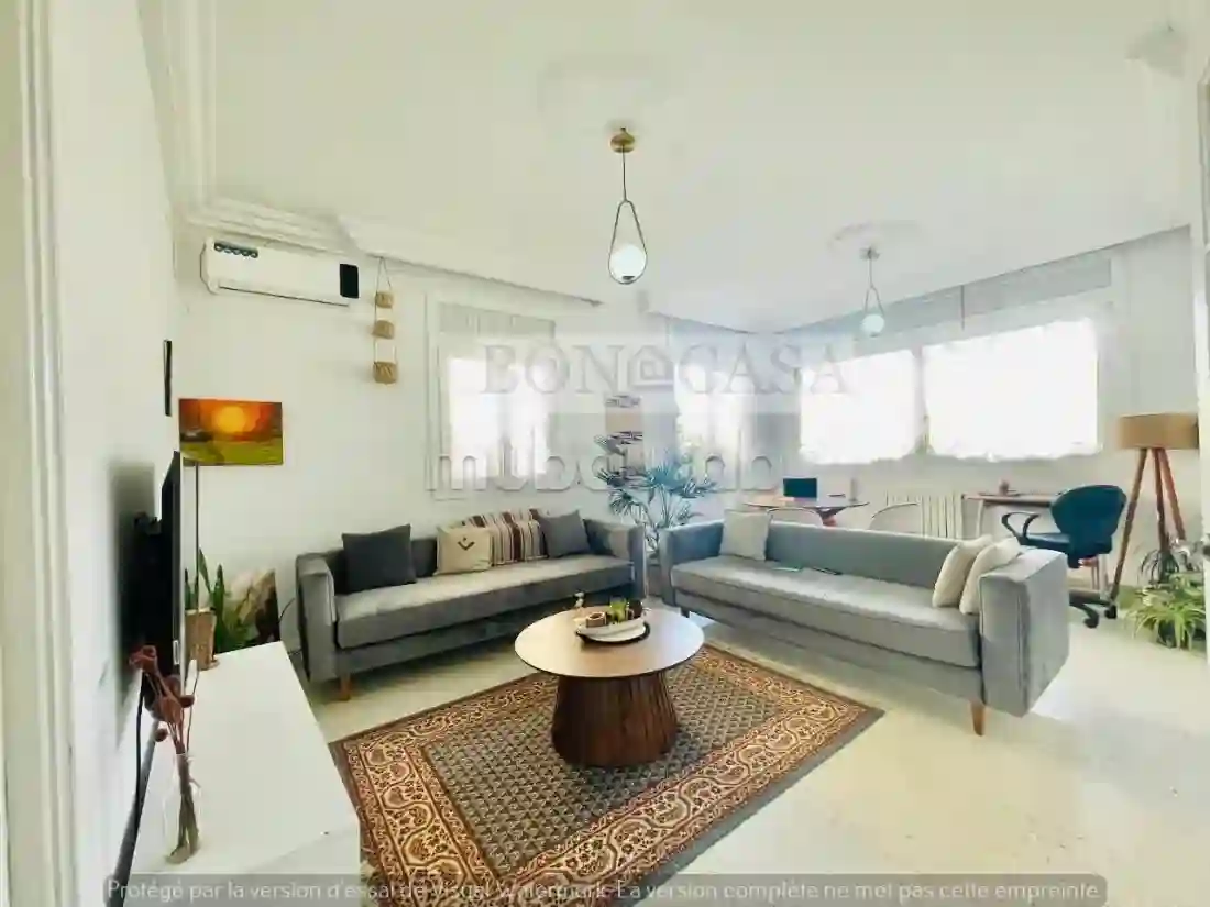 Etage de Villa S2 Meublé à Louer à la Marsa