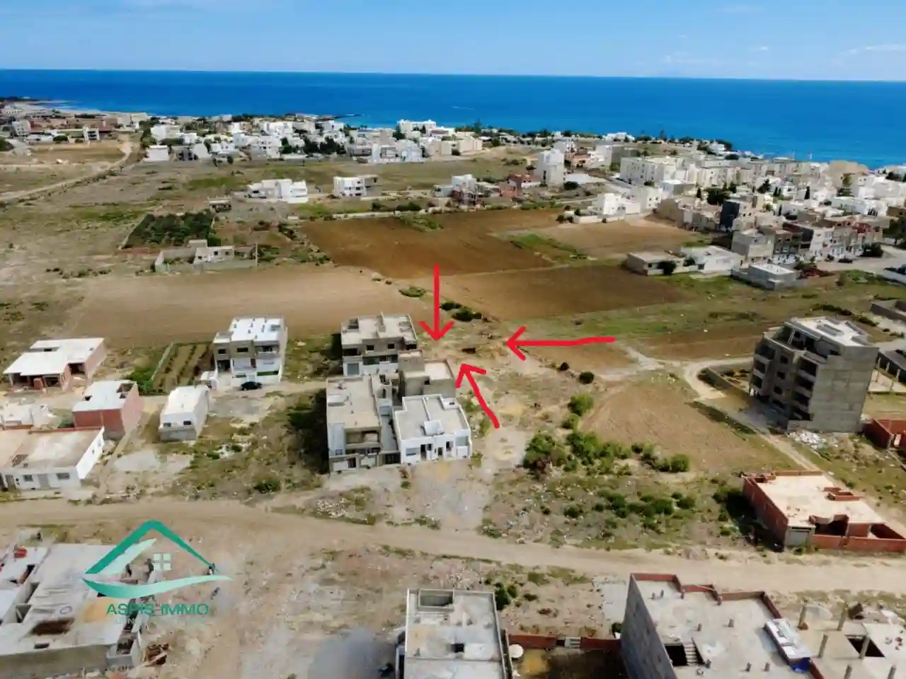 Vt958 Terrain 200 m2 à Kelibia à Kelibia - Vue 1