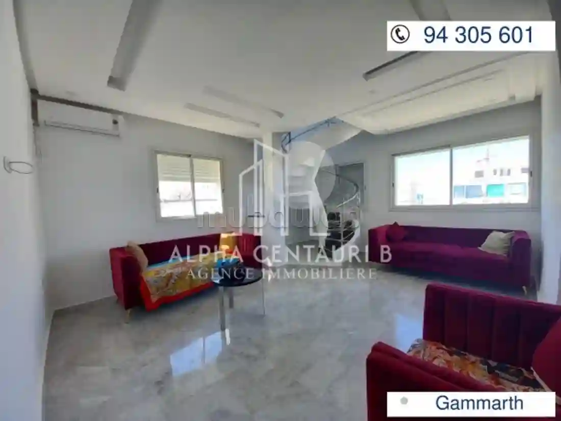 A Louer un Appartement en S2 Meublé à Gammarth - Vue 3