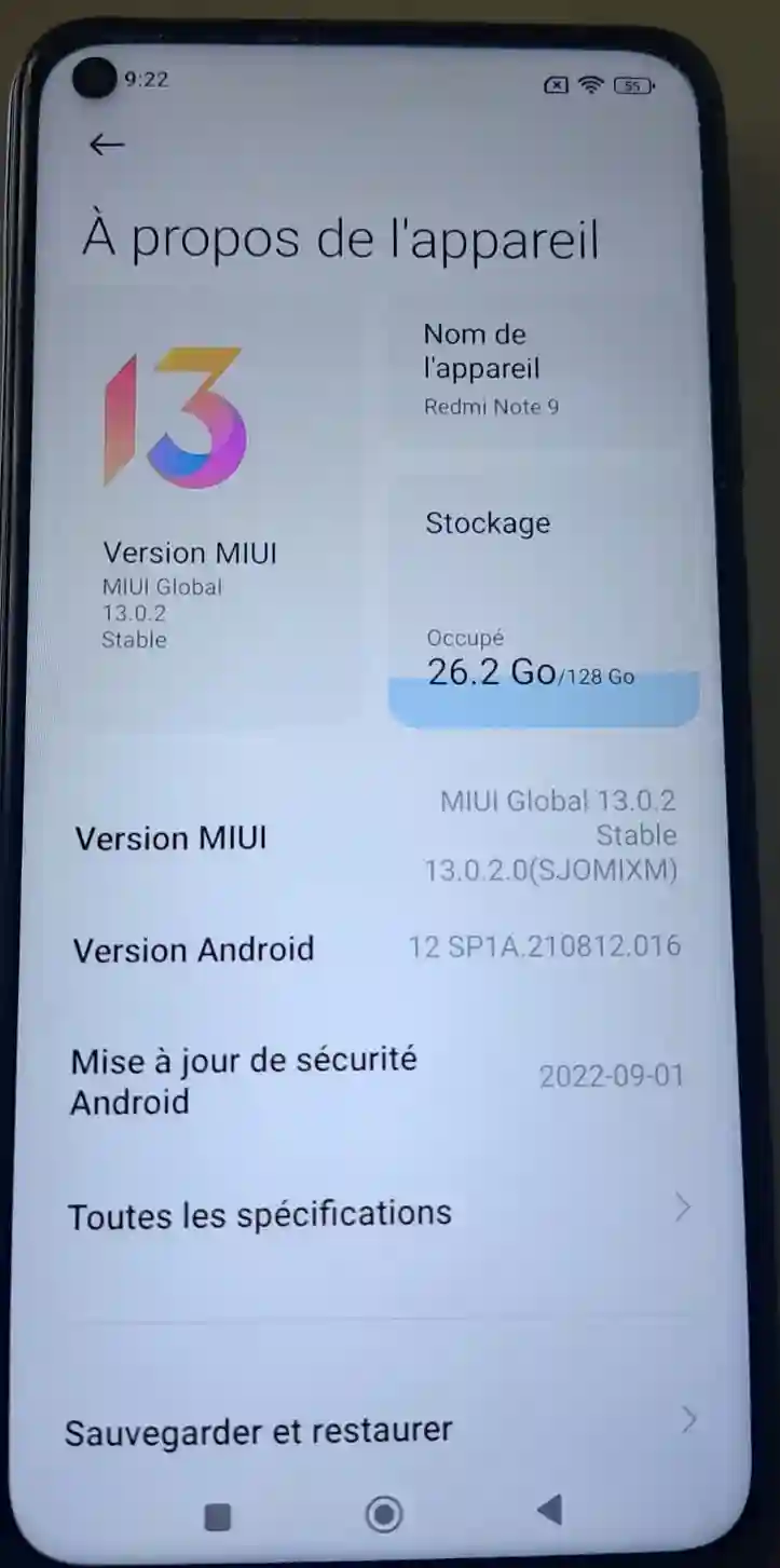 Téléphone Portable Redmi Note 9 à Medenine Sud - Vue 2