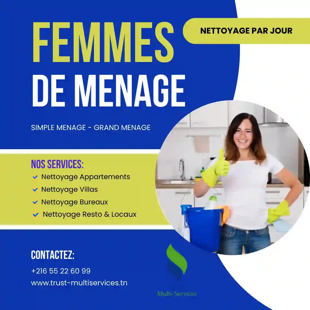 DES Femmes DE Menage PAR Jour A EL Menzeh 1