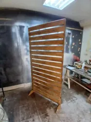 Paravent Séparation et Habillage en Bois