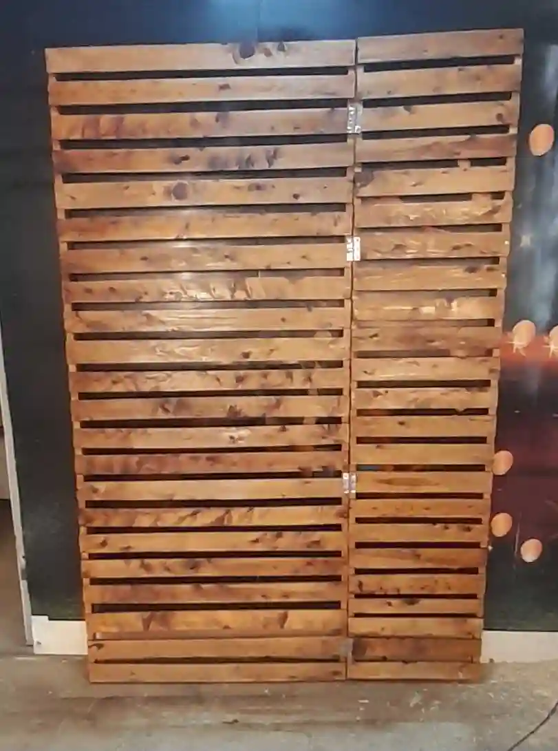 Paravent Séparation et Habillage en Bois - Vue 2