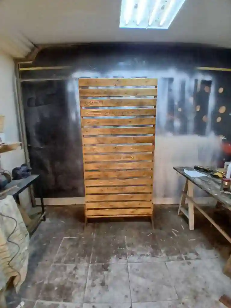 Paravent Séparation et Habillage en Bois - Vue 5