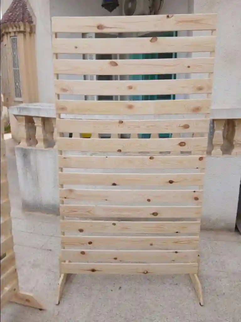 Paravent Séparation et Habillage en Bois - Vue 8