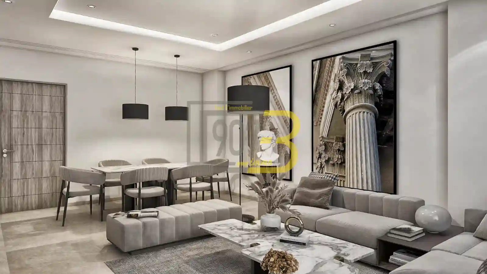 Un Appartement s2 Situé à Nouvelle Soukra à La Soukra - Vue 2