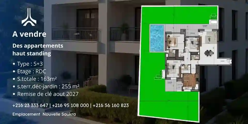 Appartement Neuf à Ain Zaghouan