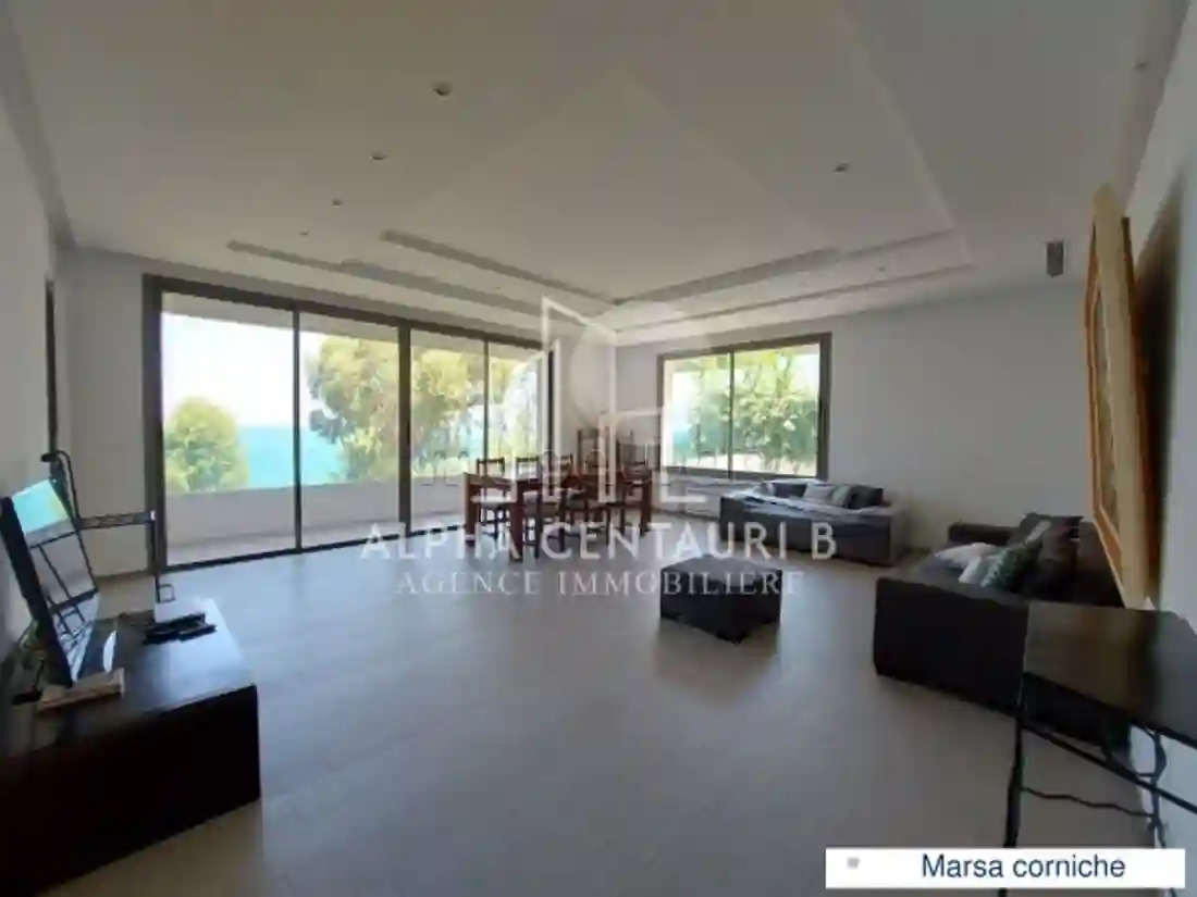 A Louer un Appartement en S3 Avec vue sur mer à la Marsa - Vue 3