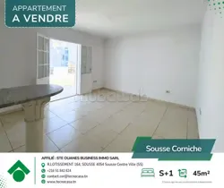 A Vendre Appartement S1 à la Corniche