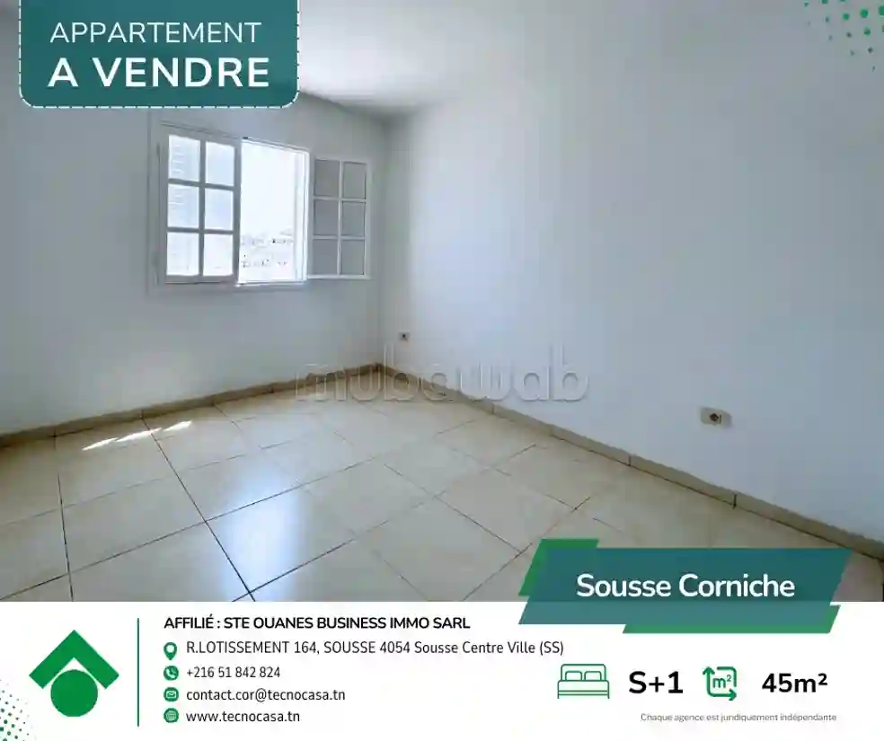 A Vendre Appartement S1 à la Corniche - Vue 2