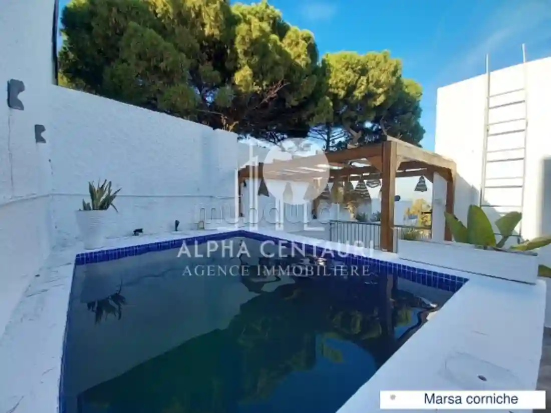 A Louer un Appartement en S3 Avec Piscine à la Marsa - Vue 2