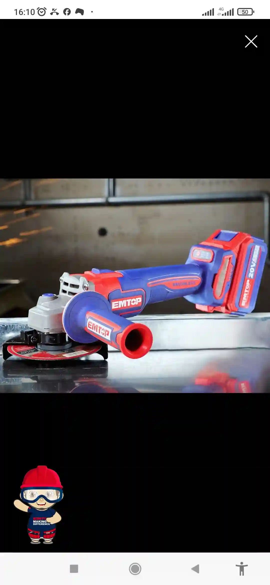 Bon Affaire Meule Emtop 115w Avec Batterie à Ettadhamen - Vue 1