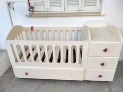 Lit Bébé en Bois Massif