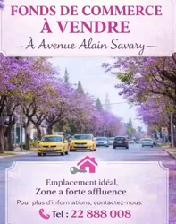 Fonds de Commerce à Alain Savary à Tunis Belvedere