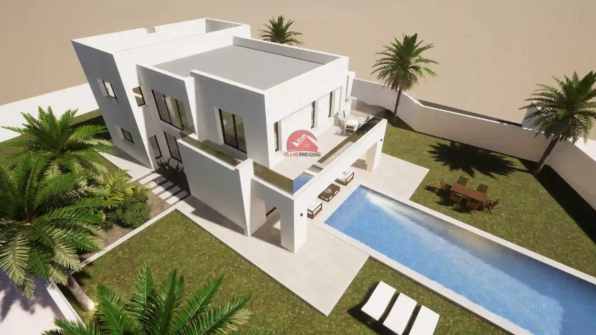 Vente sur Plan – Construction Haut de Gamme à Djerba p 667 - Vue 2