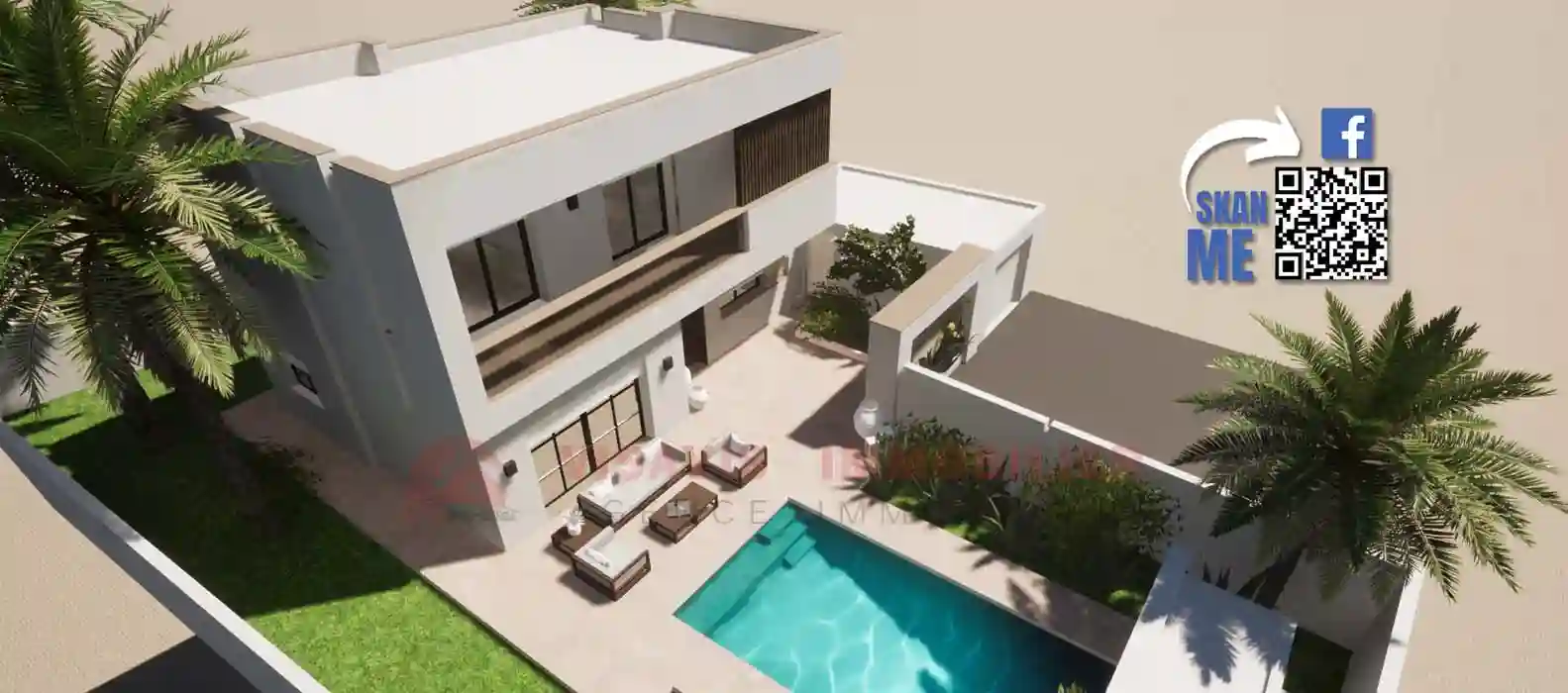 Construction Villa en Zone Urbaine Djerba zu p 694 - Vue 1