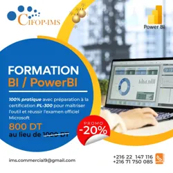 Formation bi Power bi à El Menzah