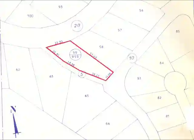 Terrain Titré vue sur mer Zone Touristique Larmel - Vue 1