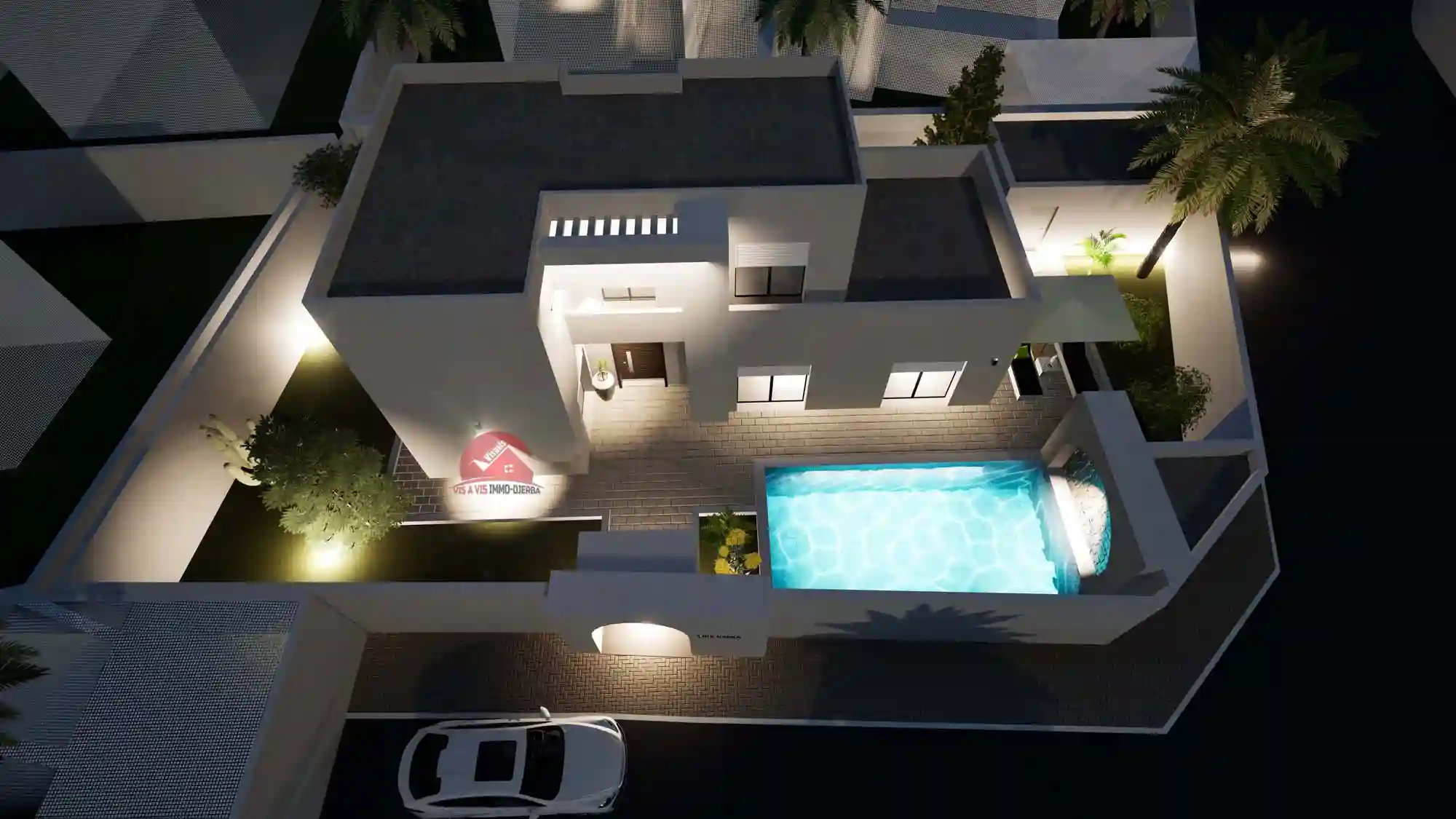 Projet de Villa Avec Piscine à Houmt Souk Djerba zu p 741 - Vue 4