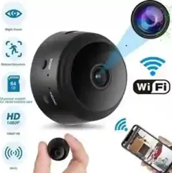 Mini Caméra Wifi Sans Fil HD 1080p Avec Coque Arrière Magnétique