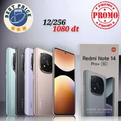 Redmi Note 14 pro Plus 5G 12256 Paquet Fermé Validé ☑️