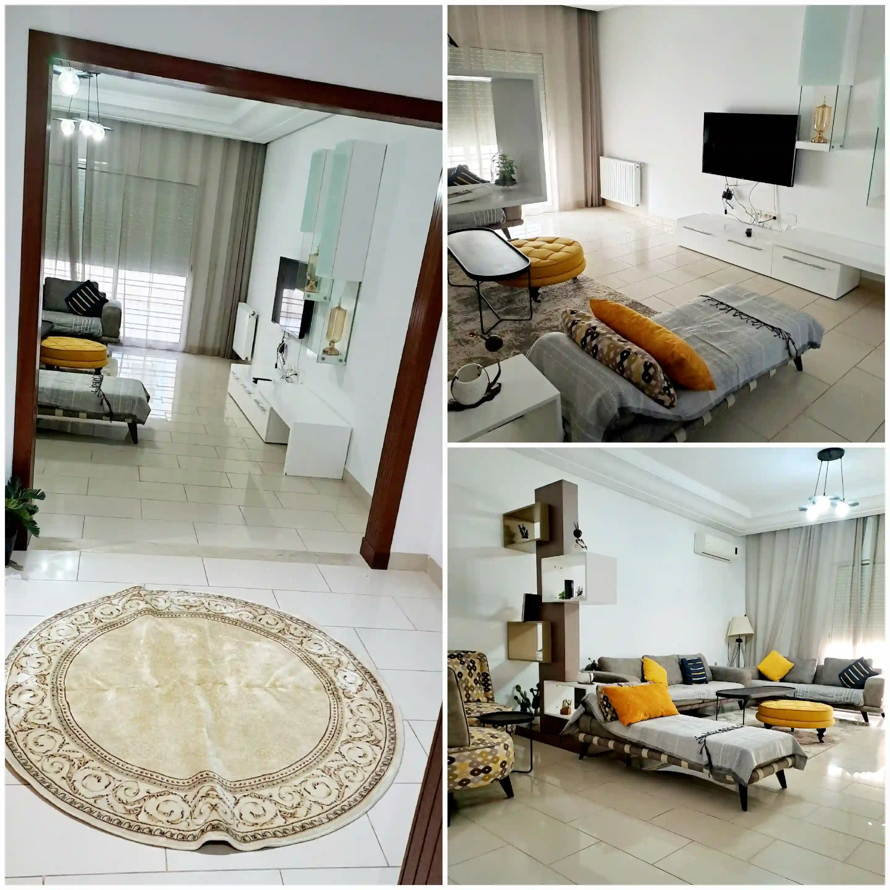 Particulier L S4 meublé Neuf Cité Palmeraies l'aouina 