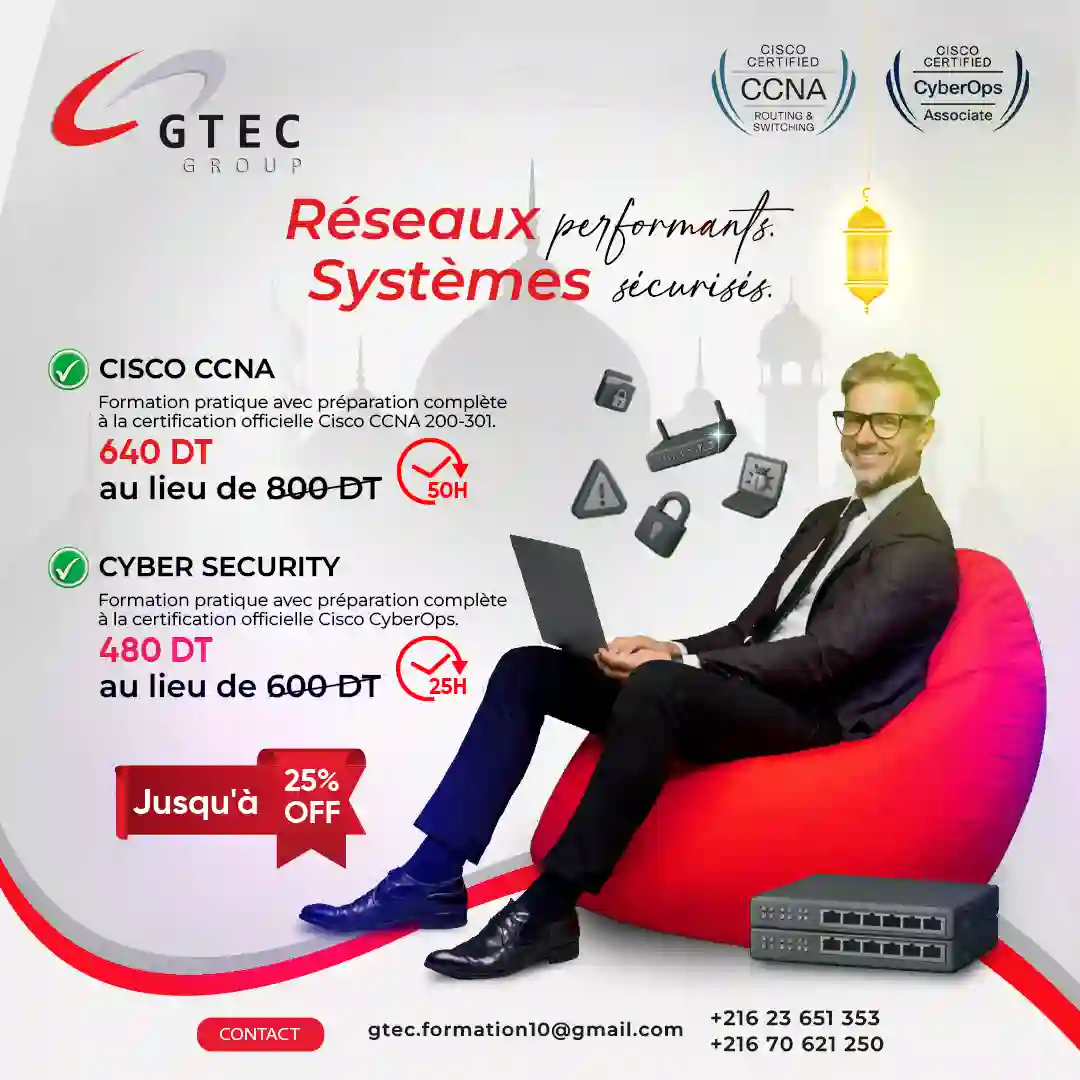 Formation CISCO CCNA & CYBER SECURITY