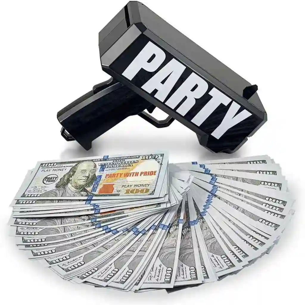 Party With Pride Money Gun - Vue 1