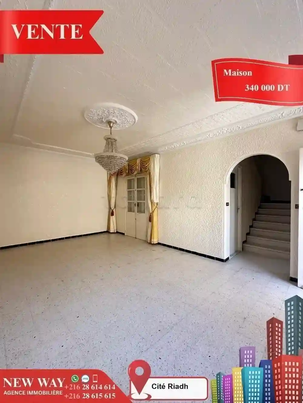 Maison Indépendante (s+4) à Cité Riadh - Vue 1