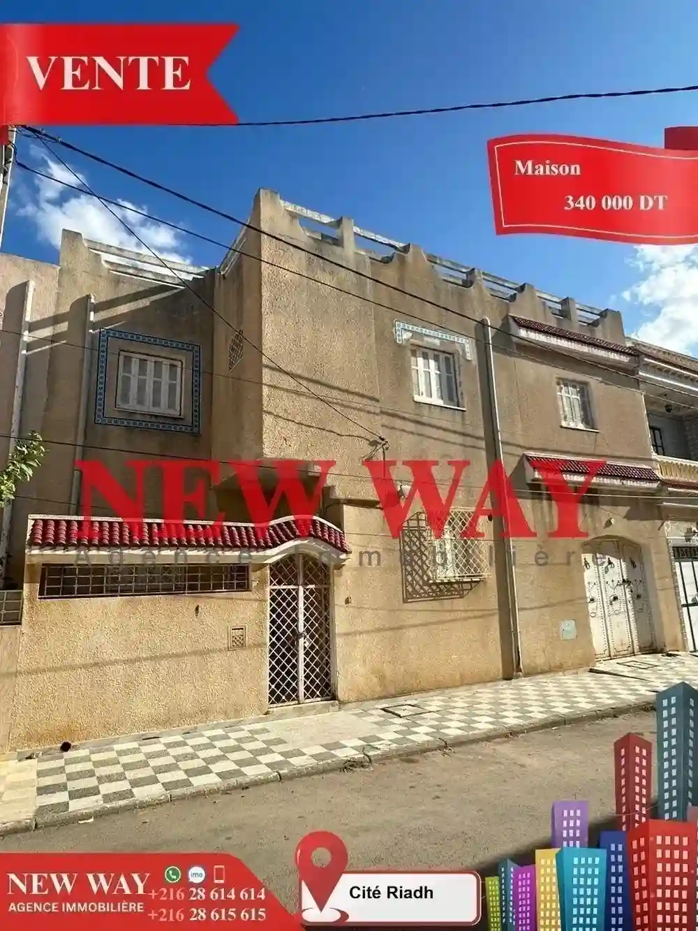 Maison Indépendante (s+4) à Cité Riadh - Vue 2