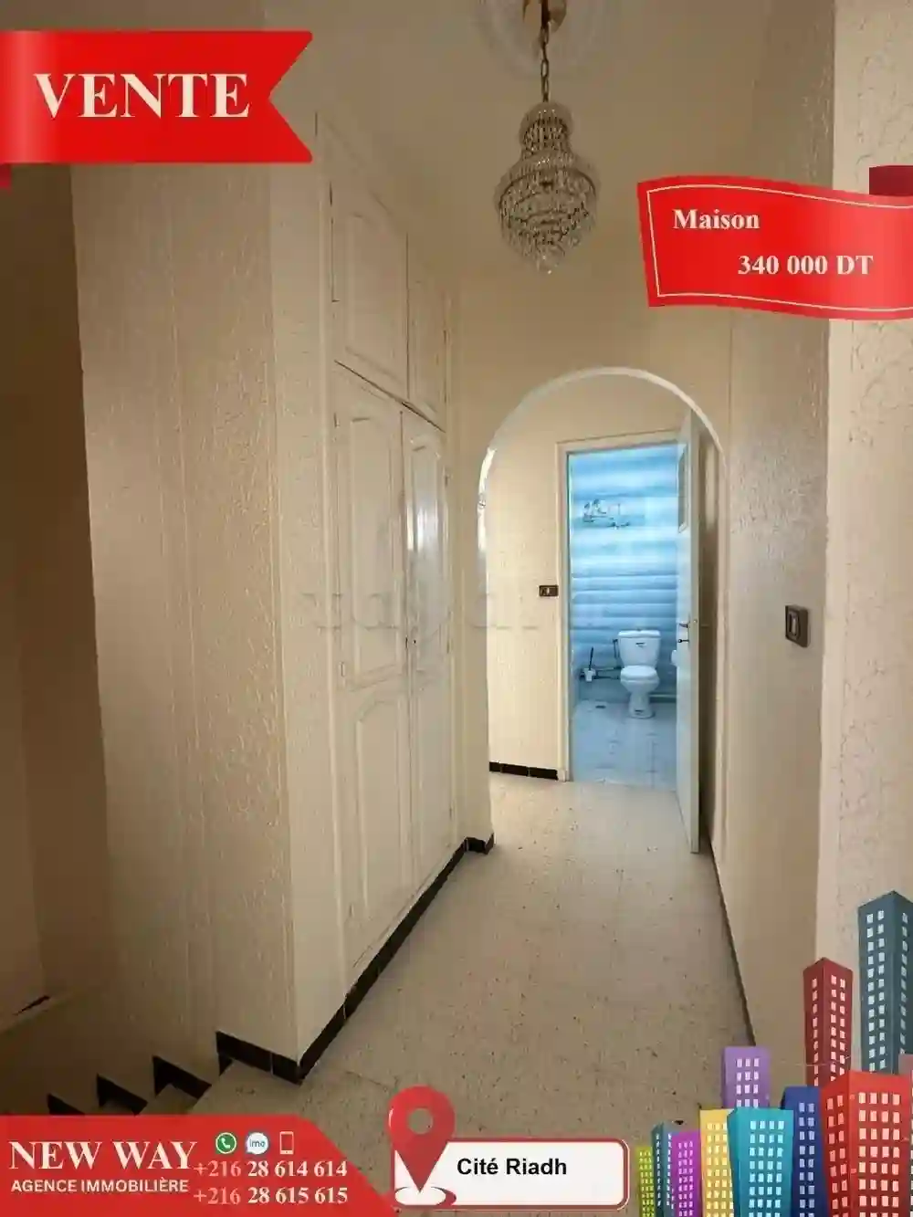 Maison Indépendante (s+4) à Cité Riadh - Vue 8