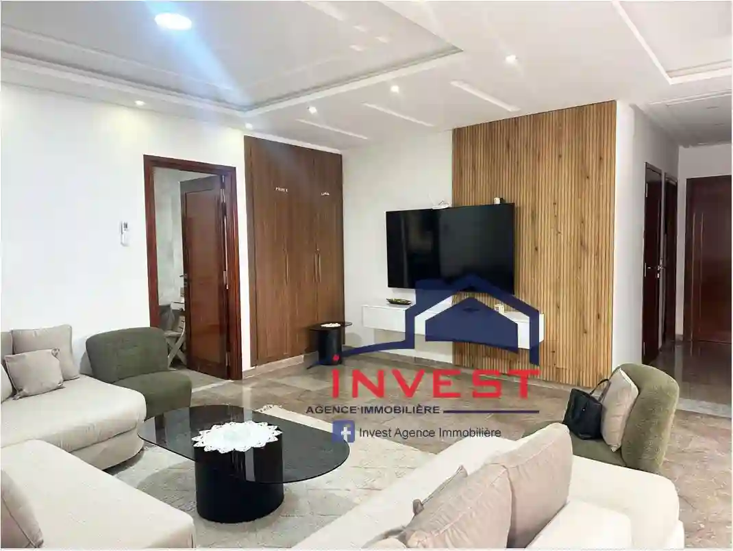 Rez de Jardin Meublé Avec Piscine à Gammarth Supérieur - Vue 3