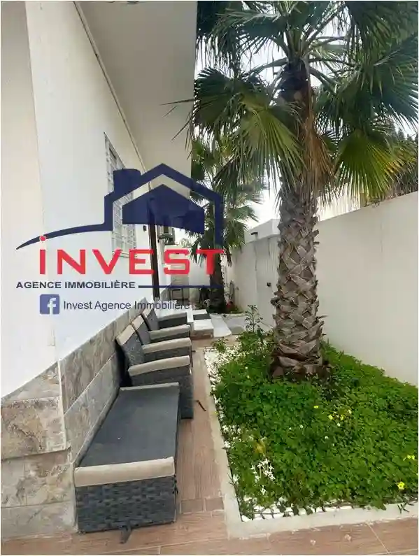 Rez de Jardin Meublé Avec Piscine à Gammarth Supérieur - Vue 5