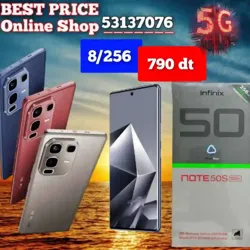 Infinix Note 50s 5G Plus (8+8256) Cacheté Paquet Fermé Validé✔️