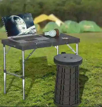 Ensemble de Table et Tabourets Pliants - Vue 2