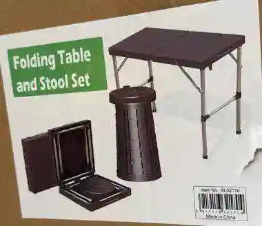 Ensemble de Table et Tabourets Pliants - Vue 7