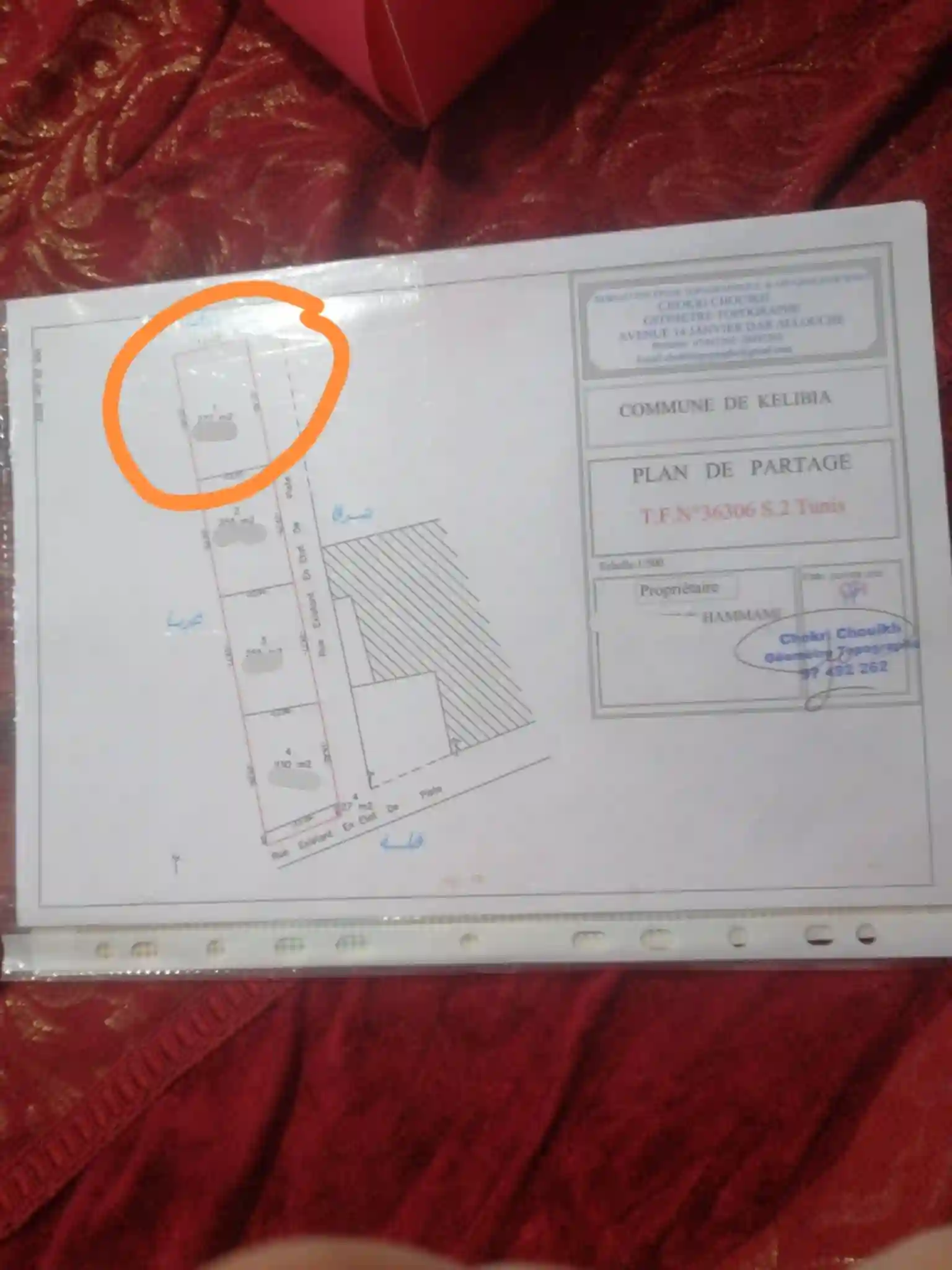 Terrain de 277 m vue sur mer à Kelibia - Vue 3