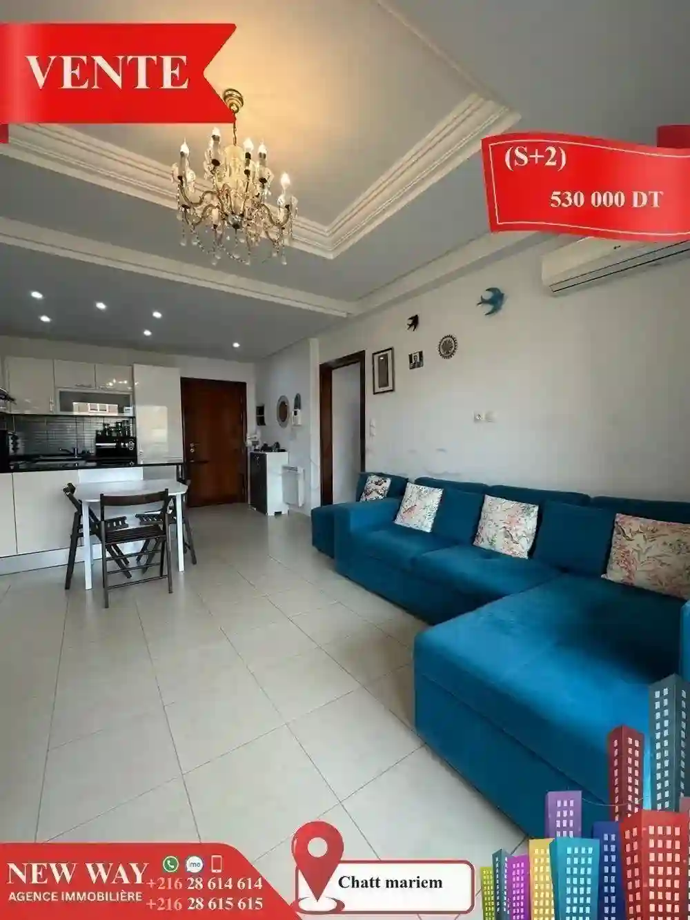 (s+2) à Chatt Mariem Pied Dans L'eau - Vue 2