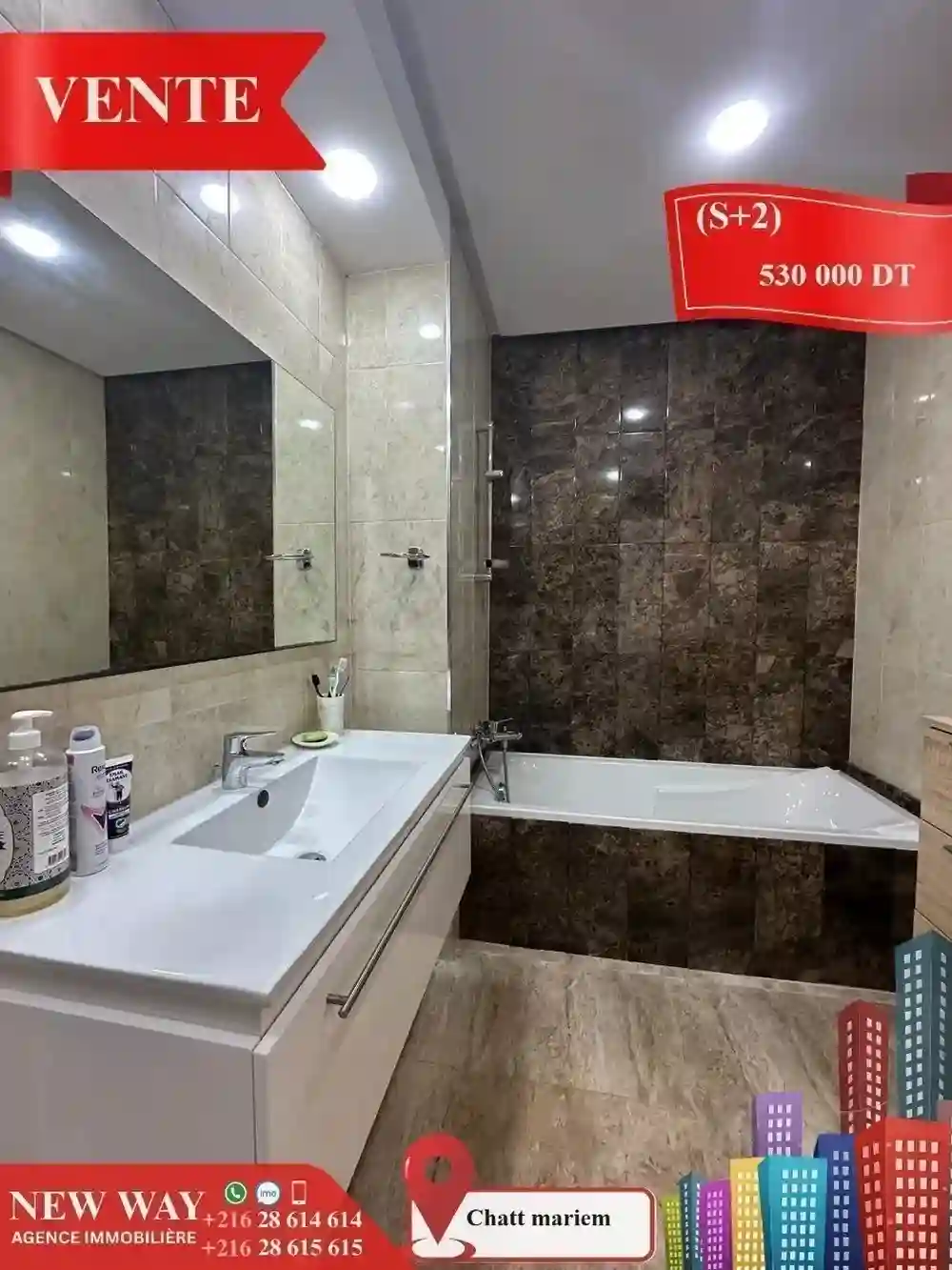 (s+2) à Chatt Mariem Pied Dans L'eau - Vue 4