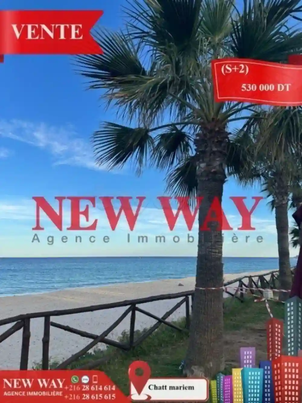 (s+2) à Chatt Mariem Pied Dans L'eau - Vue 8