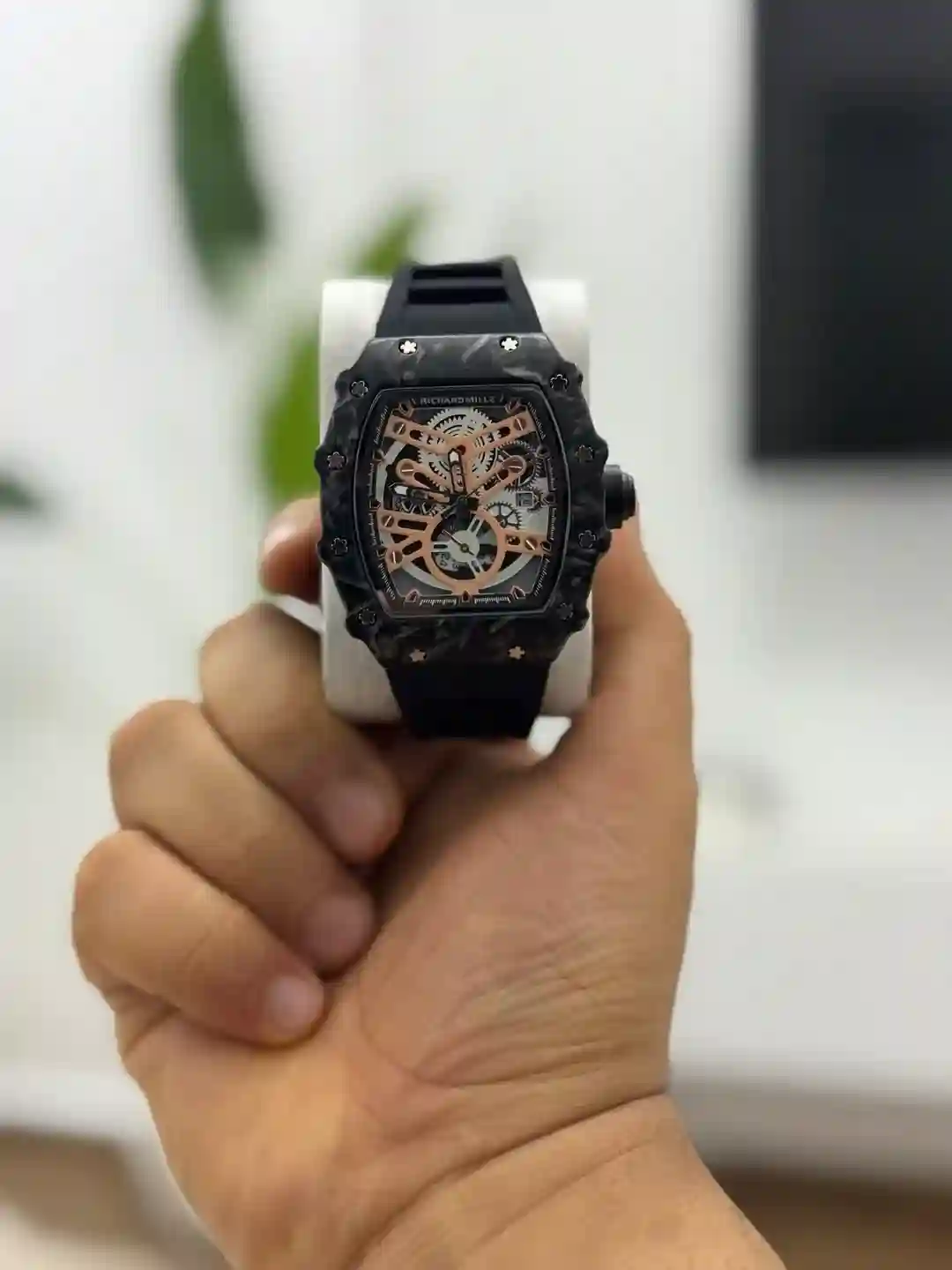 Montre Watch Richard Mille Copy Skeleton Diamond - Vue 1