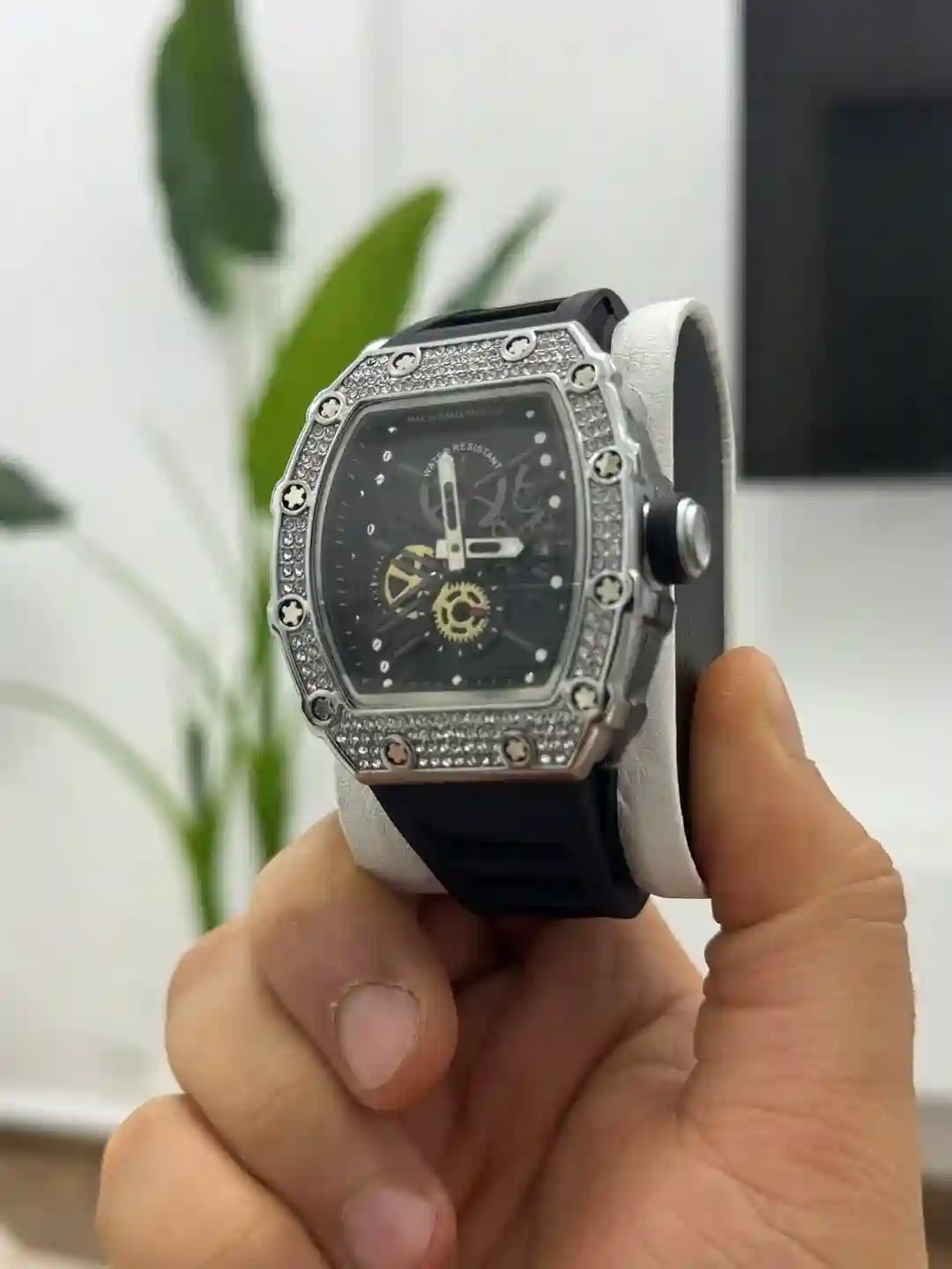 Montre Watch Richard Mille Copy Skeleton Diamond - Vue 2