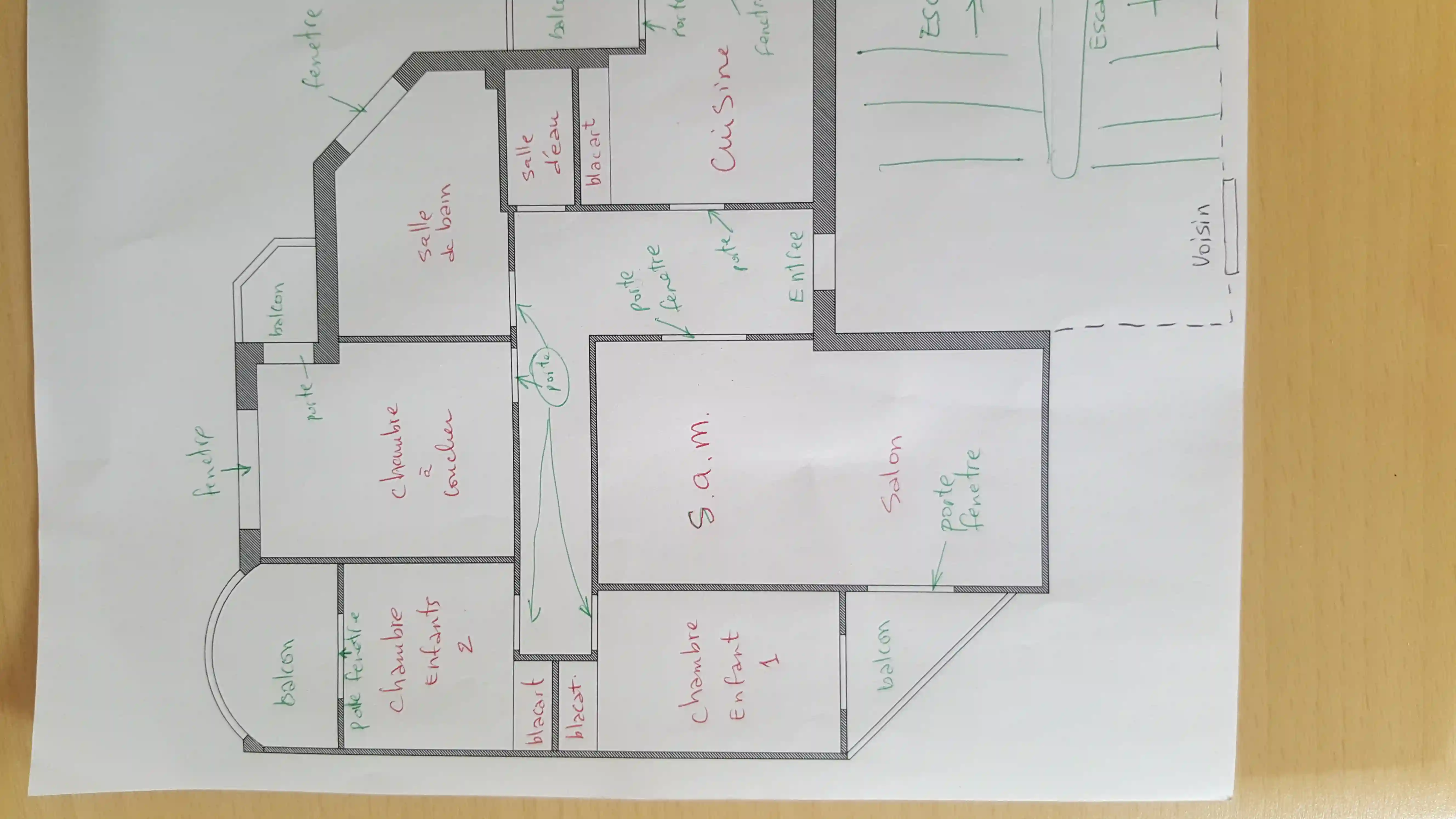 A v Appartement el Manar 2 Proche de Colisée Saula à El Manar 2 - Vue 2